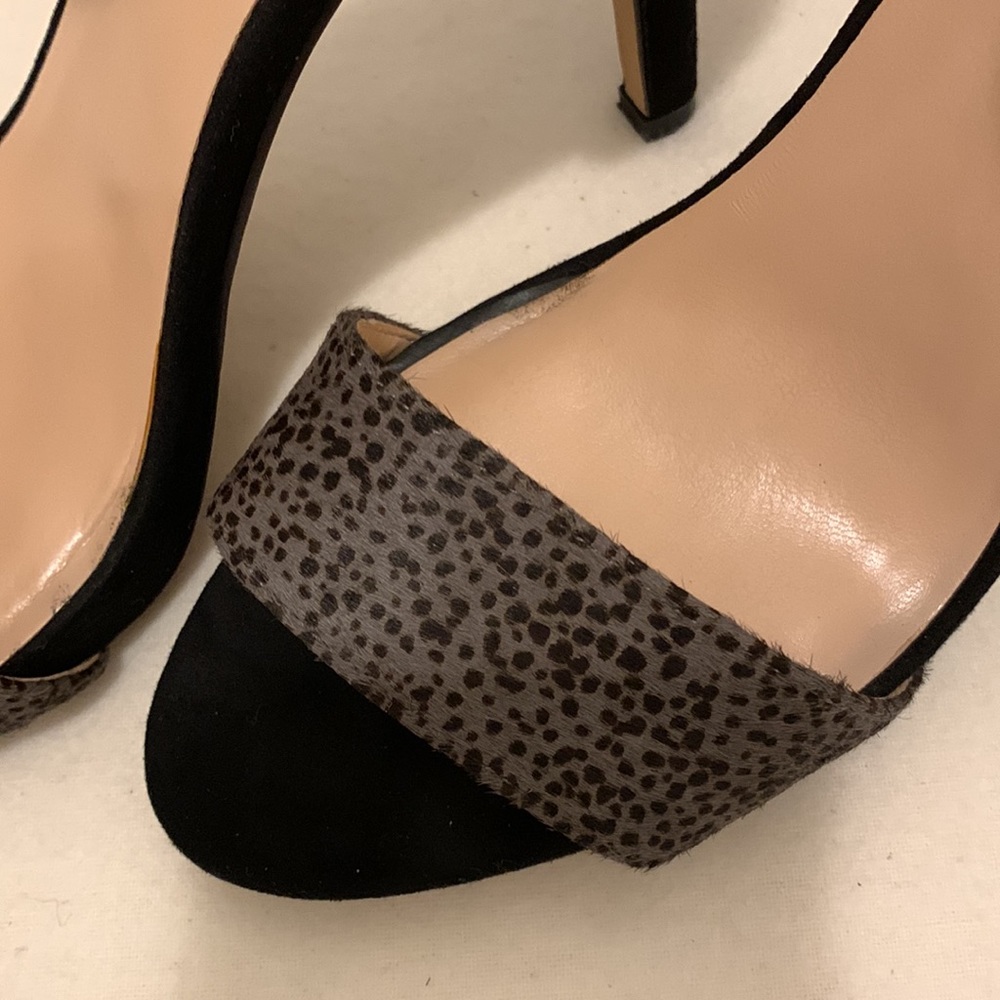 SOLE SOCIETY HEEL 4• 5” SO SHEILA GRAY:BLACK SUEDE/CALF SZ 8•5 M - Picture 4 of 8